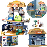 Duży DOMEK dla zwierząt PIESKÓW z SALONEM piękności Sklep KASA SKLEPOWA