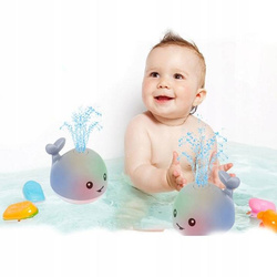 WIELORYB FONTANNA ŚWIECĄCA DO KĄPIELI WANNY WODY