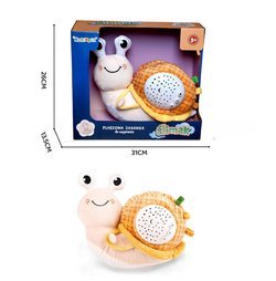 PROJEKTOR DLA NIEMOWLĄT DZIECI NA SEN MASKOTKA ZABAWKA ŚLIMAK Z PROJEKTOREM