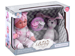 Uroczy BOBAS lalka z pluszowym króliczkiem ZA3828