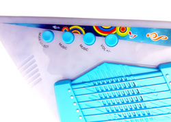 Gitara Elektryczna Dla Dzieci z Rockowymi Okularami i Mikrofonem GRA ŚWIECI