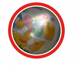 MATA EDUKACYJNA Z PIANINKIEM GRZECHOTKI LUSTRO GRYZAKI DLA NIEMOWLĄT DZIECI