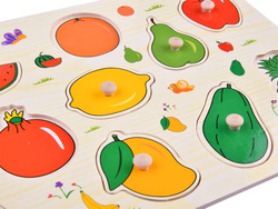Puzzle drewniane  OWOCE układanka 10ele ZA4722
