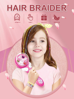 WARKOCZYKI ZAPLATARKA do Warkoczy WŁOSÓW Gumki Zaplatacz MASZYNKA Zestaw