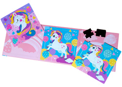 MAGNETYCZNA UKŁADANKA JEDNOROŻEC KSIĄŻECZKA PUZZLE MAGNETYCZNE ZABAWKA