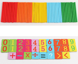 Gra Edukacyjna Zestaw do Nauki Liczenia PATYCZKI i Zegar Magnetyczne Liczby