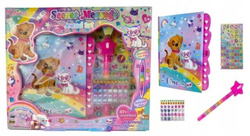 Magiczny PAMIĘTNIK NOTES NA KOD SZYFR DŁUGOPIS NIEWI TUSZ Zestaw dla dzieci