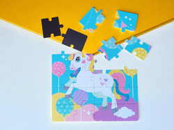 MAGNETYCZNA UKŁADANKA JEDNOROŻEC KSIĄŻECZKA PUZZLE MAGNETYCZNE ZABAWKA