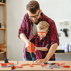 WARSZTAT ZESTAW MAJSTERKOWICZA NARZĘDZIA WIERTARKA PIŁA 63el Walizka KUFER