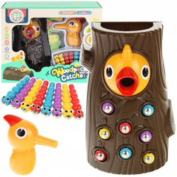 Gra Zręcznościowa Magnetyczna Dzięcioł Robaczki