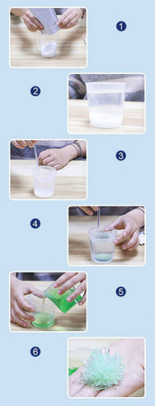 Hodowla kryształów zestaw do hodowli w domu kryształy dla dzieci eksperymen