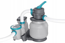 POMPA PIASKOWA FILTRUJĄCA DO BASENÓW 6056L/h BESTWAY 58497 + ZŁĄCZKI, WĘŻE