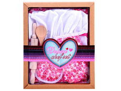 Zestaw do gotowania dla dzieci fartuszek czapka wałek zabawa w kuchni