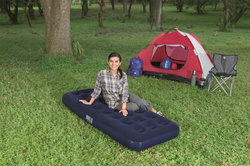 MATERAC DMUCHANY ŁÓŻKO DMUCHANE DO SPANIA DOMU WELUR TURYSTYCZNY POD NAMIOT