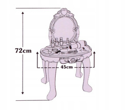 TOALETKA SUSZARKA TABORET LUSTRO SUSZARKA NA BATER