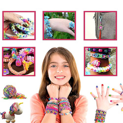 GUMKI DO ROBIENIA BRANSOLETEK ZESTAW KREATYWNY w kuferku AKCESORIA XXL