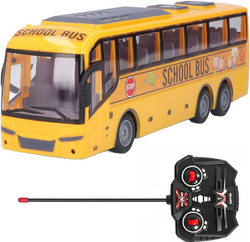 AUTOBUS SZKOLNY ZDALNIE STEROWANY NA PILOT ŚWIATŁA LED AUTO BUS DLA DZIECI