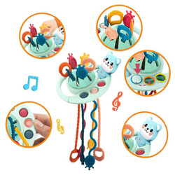 Zabawka Sensoryczna Ośmiornica Pop It MONTESSORI Gryzak dla NIEMOWLĄT MIŚ