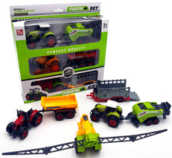 Ciągnik Traktor maszyny rolnicze 6w1 zestaw farmer