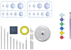 ZESTAW KREATYWNY DO MALOWANIA UKŁAD SŁONECZNY MODEL EDUKACYJNY PLANETY 3D