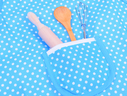 ZESTAW MAŁEGO KUCHARZA DO GOTOWANIA DLA DZIECI STRÓJ FARTUSZEK WAŁEK CZAPKA