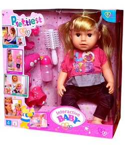 LALKA ZABAWKA ZESTAW Z AKCESORIAMI NA PREZENT DLA DZIEWCZYNKI INTERAKTYWNA