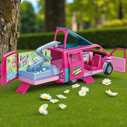 WAKACYJNY KAMPER MARZEŃ Z LALKA DOMEK LALEK BASEN AUTO ZABAWKA DZIEWCZYNKI
