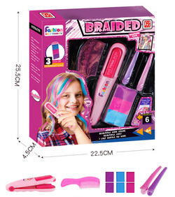 ZMYWALNA Kreda do farbowania włosów farby Prostownica Zestaw DLA DZIECI
