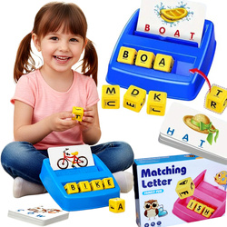 GRA EDUKACYJNA DOPASUJ LITERY SŁÓWKA SŁOWA DO NAUKI ANGIELSKIEGO DLA DZICEI