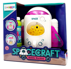 AUTOMAT DO BANIEK MYDLANYCH MASZYNA RAKIETA ZABAWKA NA BAŃKI MYDLANE + PŁYN