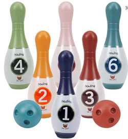 SPORTOWA GRA W KRĘGLE ZESTAW Z KULA AKCESORIAMI DO GRY ZABAWY DLA DZIECI XL