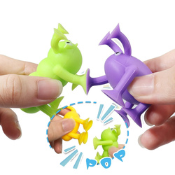 FIGURKI DINOZAURY W JAJKU JAJKO GUMOWE KLOCKI SILIKON PRZYSSAWKI ZWIERZĘTA