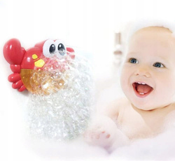 KRAB DO ROBIENIA PIANY DO KĄPIELI WANNY WODY MELODIA DLA DZIECI CZERWONY