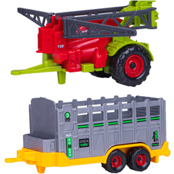 Ciągnik Traktor maszyny rolnicze 6w1 zestaw farmer