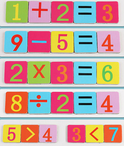 Gra Edukacyjna Zestaw do Nauki Liczenia PATYCZKI i Zegar Magnetyczne Liczby