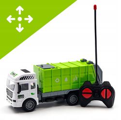 ŚMIECIARKA ZDALNIE STEROWANA DUZE AUTO NA PILOT ZABAWKA PREZENT DLA DZIECI