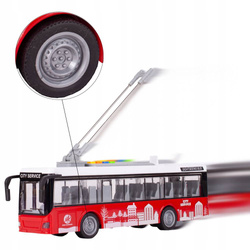 AUTOBUS TROLEJBUS ELEKTRYCZNY MIEJSKI ŚWIATŁA DŹWIĘKI OTWIERANE DRZWI
