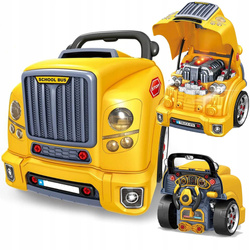 SILNIK CIĘŻARÓWKI AUTOBUS DO NAUKI SKRĘCANIA ZABAWKA AUTO MECHANIK WARSZTAT