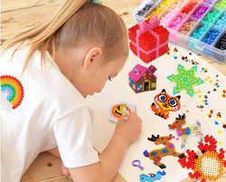 Koraliki Do Prasowania Zestaw XXXL Szablony kuferek PREZENT ŚWIĘTA GWIAZDKA