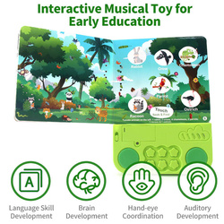 KSIĄŻKA Z dźwiękami Zwierzęta Z ZOO KSIĄŻECZKA DO NAUKI ANGIELSKIEGO NAUKA