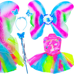 KOSTIUM MOTYL WRÓŻKA BAL SPÓDNICZKA RÓZDŻKA STRÓJ