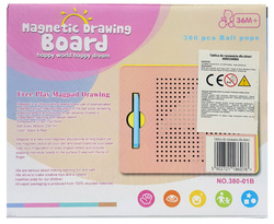 MAG PAD DUŻA TABLICA MAGNETYCZNA KULKI + Szablony