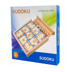Drewniane Sudoku Zestaw Do Gry Gra Drewno Łamigłówka Dla Dzieci i Dorosłych