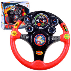 ŚWIECĄCA KIEROWNICA DLA DZIECI MALUCHA SYMULATOR JAZDY AUTA ZABAWKA DO AUT