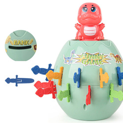 Gra DINOZAUR w beczce WESOŁA dla rodzinna dzieci SKARBONKA zabawka SZALONY