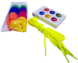 Gra GUZIKI do NAUKI szycia UBRANIA z KARTAMI ZESTAW DO NAUKA GUZIKÓW