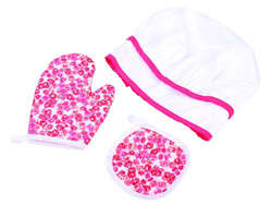 Zestaw do gotowania dla dzieci fartuszek czapka wałek zabawa w kuchni