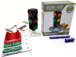 SYGNALIZACJA ŚWIETLNA LED DLA DZIECI ZESTAW MŁODY ELEKTRYK ZABAWKA DO NAUKA