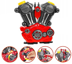 SILNIK DO SKRĘCANIA NAUKI ZABAWKA ZESTAW MECHANIKA Z NARZĘDZIAMI DLA DZIECI