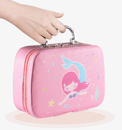 ZESTAW DO MALOWANIA makijażu paznokci dzieci KUFEREK KOSMETYKÓW MAKEUP XXL